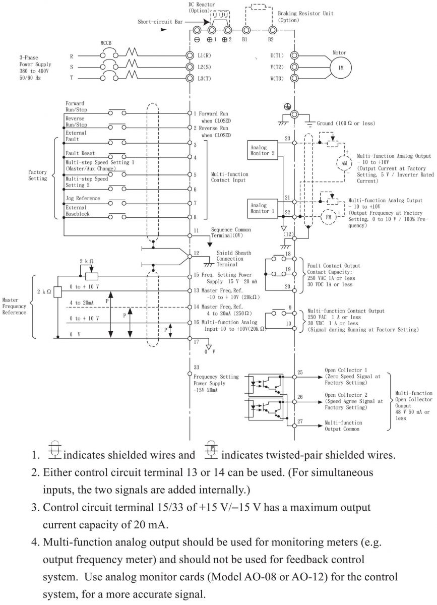 TOP GIN-TG1000 high frequency inverter Connection Diagram